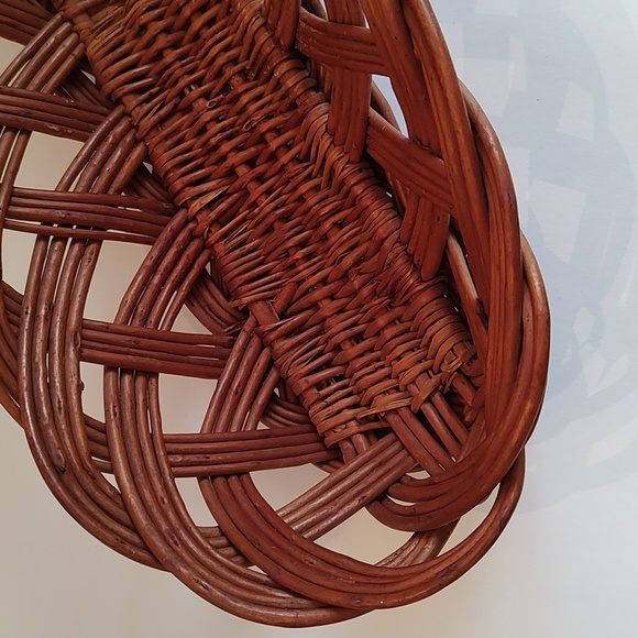 Wicker bread baguette basket French serving vtg willow - Picture 6 of 12